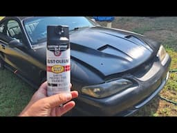 Cheap $14 Rustoleum Spray Can Paint Job on Hood with Amazing Results