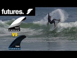 The KEY to Improving Your Surfboards Performance?..Choose the Right FIN! Futures Fins DHD vs Rake R8