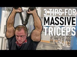 Top 3 Simple Tips for HUGE Triceps