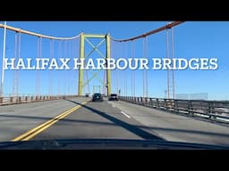 Driving across the two Halifax Bridges