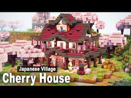 Minecraft: How to build a Japanese Cherry House | SimpleTutorial