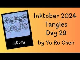 Inktober Tangles 2024 Day 29: CDJoy by Yu Ru Chen