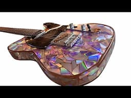 I Made a Psychedelic Cosmic Guitar From DVD's & CD's