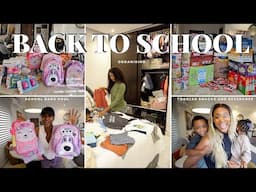 Back to School Chaos? School Supplies Haul | Organizing School Outfits | Grocery Shopping | Mom of 2