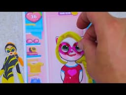 DIY Paper Game. My Talking Angela. Makeover