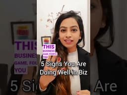 5 Signs you're doing well in business| #shorts