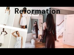 Reformation SUMMER try on haul | UK size 6 / US 0 (all the DRESSES!)