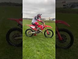 Kick Starting a Honda CR150! #shorts