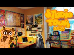 ☕️ ART STUDIO SETUP + TOUR 2023 || ✨💻🎨💡🪴 ft. FlexiSpot E7 Pro Premium Standing Desk!!