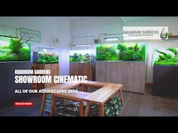 Aquarium Gardens Aquascaping Showroom Cinematic - All of our Aquascape Displays 2024