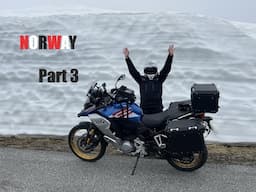 England to Norway by Motorbike | Part Three : Rysstad to Lysebotn on 5 Metre High Snow lined Roads.