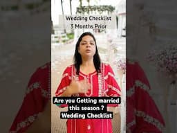 Wedding Checklist Months Prior #weddingchecklist #wedding #indiandestinationwedding