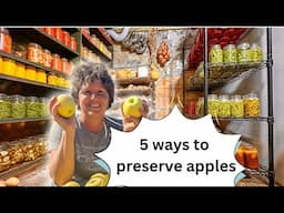 5 Ways We are Preserving This Year’s Apple Crop, Mennonite Apple Crisp Recipe Included!