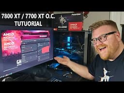 Radeon 7800 xt / 7700 xt overclocking guide, 2.8ghz! 8-10% performance for free!