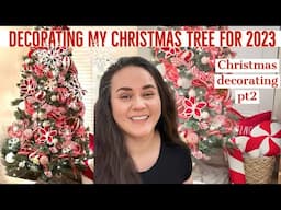 NEW CHRISTMAS🎄TREE DECORATING  2023 || CHRISTMAS TREE DECORATE WITH ME @SpringsSoulfulHome