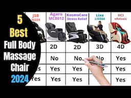 5 Best Full Body Massage Chair in India 2024 | Agaro vs JSB vs KosmoCare vs HCI Massage Chair