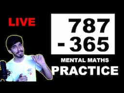 Calculate Faster than a Calculator - Mental Maths Practice Live Stream (2 to 4 Digit Subtraction).