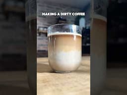 Making A Dirty Coffee #coffee #coffeerecipe #shorts