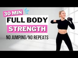 🔥30 Minute Full Body Dumbbell Workout🔥NO JUMPING🔥NO REPEAT🔥@HOMEWORKOUT