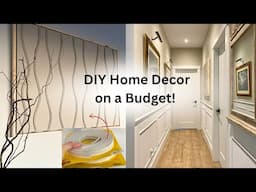 Small Hallway Makeover With Big Impact - Adding Wainscoting & 3D Textured Wall Art!