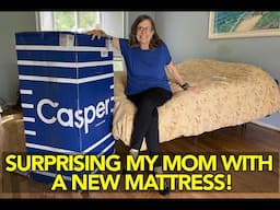 BIG SURPRISE for My Mom! A brand new mattress after 30 years!