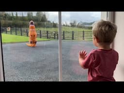 Adorable Little Boy Meets Giant Dinosaur Is So Wholesome! (Cutest Ever!!)