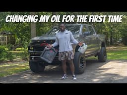 CHANGING THE OIL ON MY 2021 CHEVY SILVERADO TRAILBOSS ( FIRST TIME )