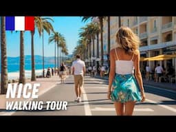 Nice Walking Tour 2024 🇫🇷 The Most Stunning City On The French Riviera 🏖️🌴☀️ (4K)