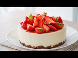 No Bake Strawberry Cheesecake