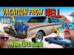 BIG BLOCK 1960 Ford Station Wagon FULL BUILD - My Girl Sees the Beach for FIRST TIME!