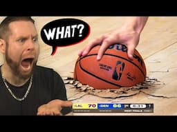 THIS IS REAL? Ball gets stuck during NBA game..