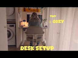 little corner home office setup | cozy workspace