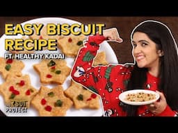 Atta Biscuit Recipe Without Oven ft  Healthy Kadai   The Rasoi Project