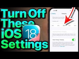 iOS 18.1 Settings To Turn OFF Now! (Important!)