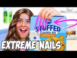 BAKING with EXTREME LONG NAILS!!