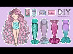 DIY Paper Mermaid Dollhouse and Doll Assembly Tutorial