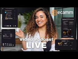 I recorded my video podcast LIVE for the first time [ECAMM Beginner Tutorial]