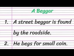 Beggar Essay in English 10 Lines || Short Essay on Beggar