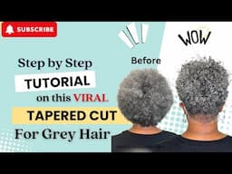 BEST CURLY HAIR CUTTING METHOD | FULL TUTORIAL FOR TAPERED CUT | DRY & WET