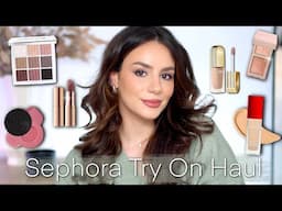 SEPHORA SALE TRY ON: One Size Foundation, Patrick Ta Eyeshadow Duo, Sarah Creal & More