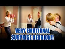 Very emotional Surprise Reunion!! | From Rome to surprise mom!