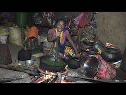 Organic village life || Cooking and eating rice in the village