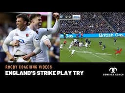 Rugby: England's Super Strike Play Try