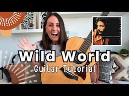 Wild World by Cat Stevens Guitar Lesson Tutorial [Chords , Riffs and Play Along]