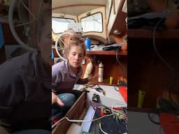 I'm so glad I have some experience with electrical work thanks to van life #sailboat #scubadiver