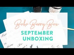 Boho Berry Box: September, 2019 Unboxing! + Mini Tutorial :)