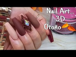 UÑAS EN TONOS FRIOS...OTOÑO 🍂 3D