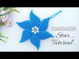 Macrame Christmas Star | Macrame Star Wreath | Christmas Decoration Star with Macramé