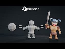 How to Make 3D Characters EASY | Blender Tutorial