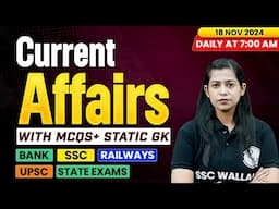 Current Affairs Today | 18 November 2024 | Current Affairs 2024 | Daily Current Affairs | Krati Mam